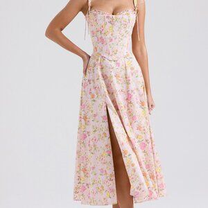 Midi corset sun dress
